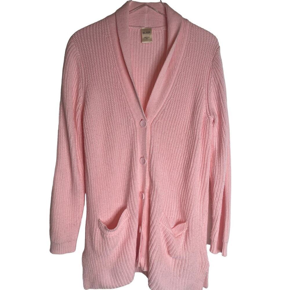 Vintage Blair Knit Pink Cardigan Button Down Sweater